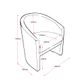 Space Tub Chair Single Seat Black PU 120 kg