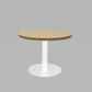 Coffee Table  Diam600mm Disc Base 400mm White Boxed