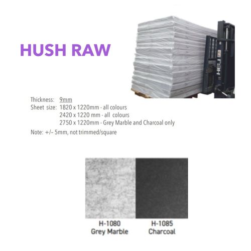Acoustic Panel Hush Raw L2750xW1220xD9mm 10 Pack