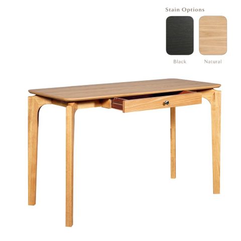 Nordic Study Desk - Rubberwood with Ash Veneer Top