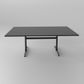 Erin Boardroom Table Rectangular Top Powdercoat Frame