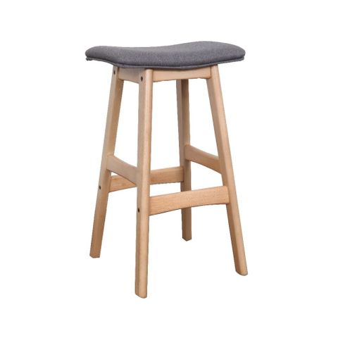 Gangnam Timber Framed Stool with Fabric Seat 140kg