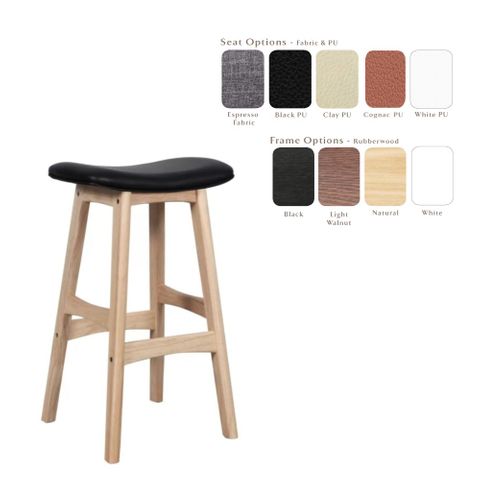 Gangnam Stool Counter Height Padded Seat 140kg