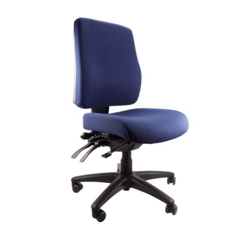 Ergo Air Chair No Arms SS Navy 160kg