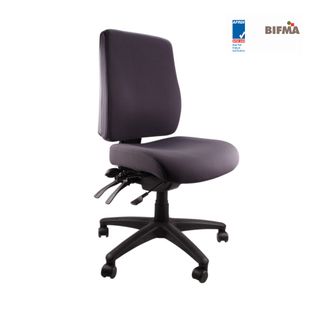 Ergo Air Chair No Arms SS Charcoal 160kg