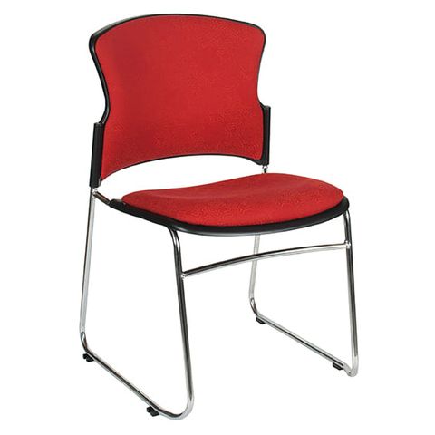 Focus Visitor Chair Sled, No Arms, Fabric: House Jazz 120kg