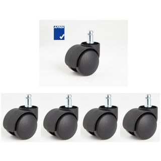 Chair Castor Free Rolling Std 50mm Hooded Pack 5 Unfitted
