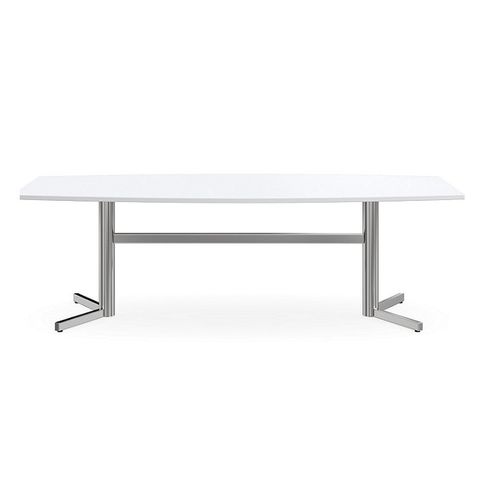 Supreme Boardroom Table Twin Leg with Straight Top