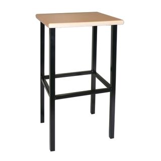 Art Stool  MDF Seat Black Frame 650mm Height