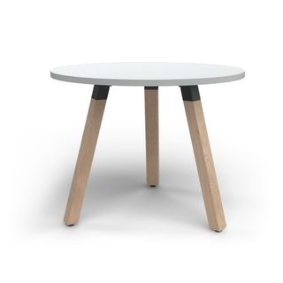 Plantation Coffee Table 900mm Diam Oak/Studio White
