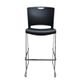 Hunter Stool H755mm White or Black PP Chr Sled 110kg