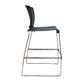 Hunter Stool H755mm White or Black PP Chr Sled 110kg