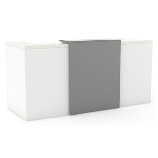 Anvil Reception Counter L1800mm   White/Silver