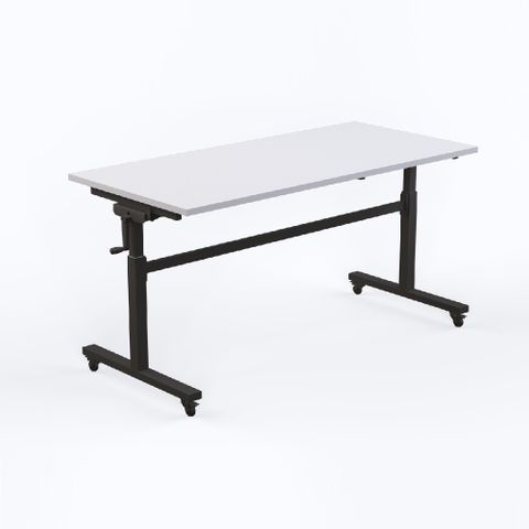 Axis Height Adjustable Flip Table 1800 x 750mm White Top