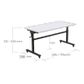 Axis Height Adj. Flip Table 1800 x 900mm Blk/NOak
