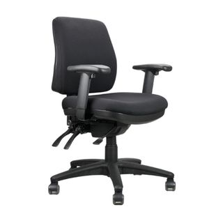 Ergo Midi MB Chair Small Seat Adj Arms SS 160kg Black