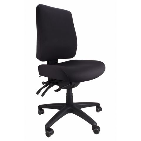 Ergoform Large Seat No Arms SS Black 160kg