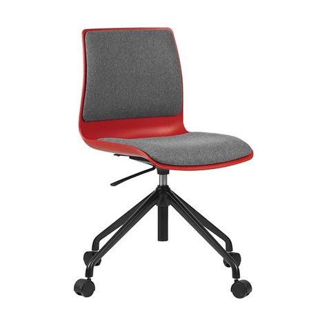 Pod Visitor Swivel Chair  Uphol pads 4 Metal Legs 120kg