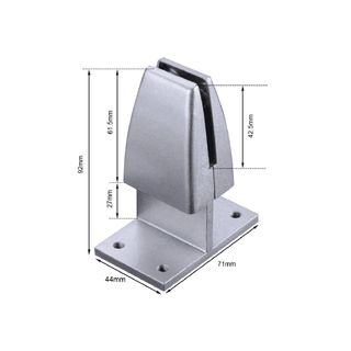 Hush Screen Bracket Divided-Mount  Silver