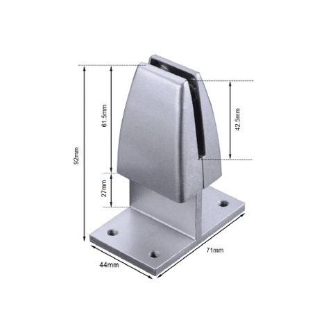 Hush Screen Bracket Divided-Mount  Silver