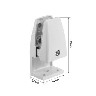 Hush Screen Bracket Side-Mount suit Panels 6-24mm White