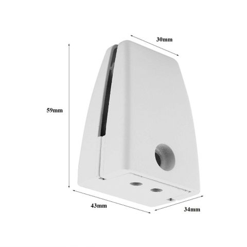 Hush Screen Bracket Top-Mount White