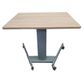 DM19 Mobile Height Adjustable Desk, Battery Pack, Top with Radius Corners