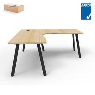 Eternity CWS 1500x1500x750mm Blk Base,NatOakTop