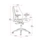 Swift HB Executive Chair Arms 130kg Chr Fr, Black Fab