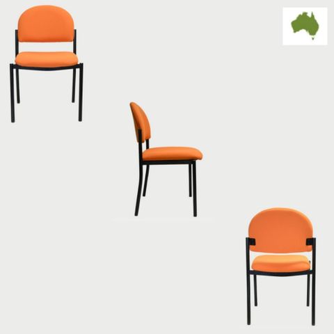 Maddison Visitor Chair, 4 Leg, Round Back, No Arms 150kg