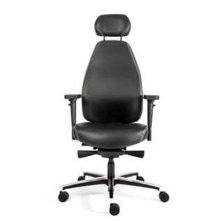 Therapod X HB w/Headrest with Arms Sync Black Leather 135kg