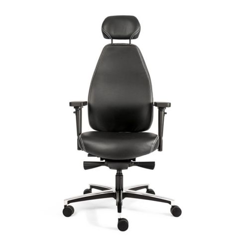 Therapod X HB w/Headrest with Arms Sync Black Leather 135kg
