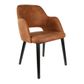 Sorbet Chair with Arms Timber Legs 150kg Suede