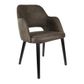 Sorbet Chair with Arms Timber Legs 150kg Suede