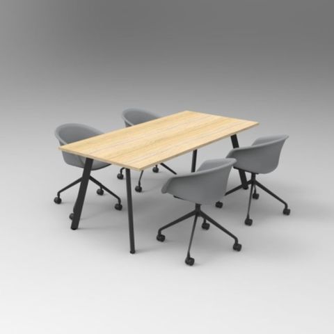 Eternity Meetingroom Table L1800xD900mm sits up to 4