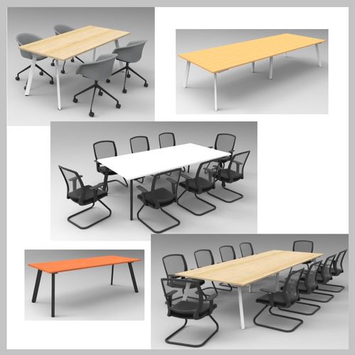 Eternity Meetingroom Table L1500xD750mm sits up to 4