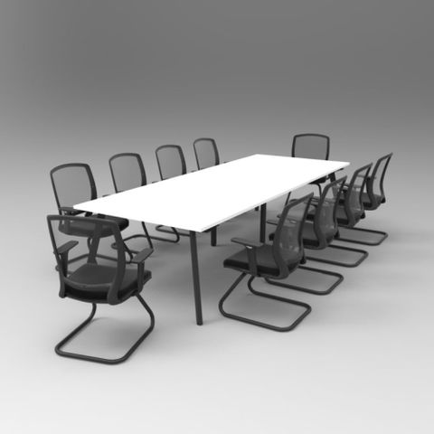 Eternity Boardroom Table L3200xD1200mm sits up to 10