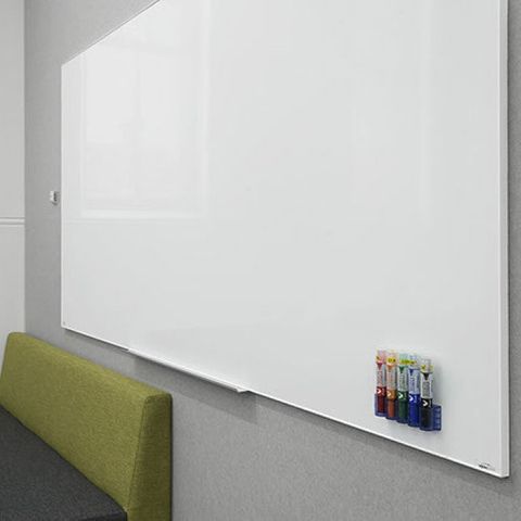 LX8 Porcelain Whiteboard 1500 x 1200mm Slim 4mm Alu