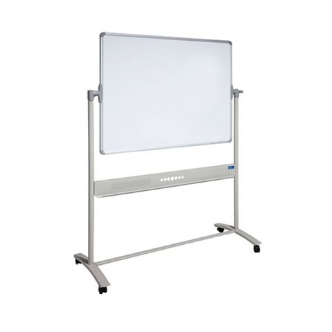 Mobile Pivot Porcelain Whiteboard 1800x1200mm