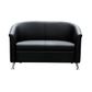 Opera Double Seater Lounge, Black PU, 120kg