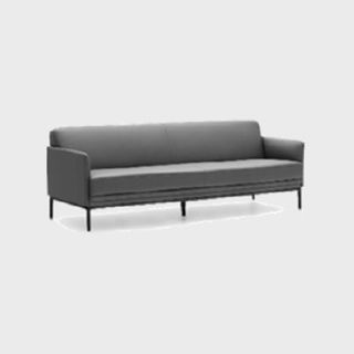 Aspen 3 Seater Lounge L2100mm  Charcoal Fabric