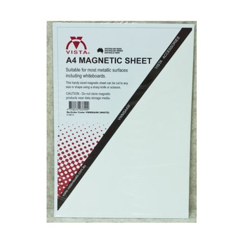A4 Magnetic Sheet White 295x210mm