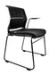 DM200 Visitor Chair Arms, Black Frame, Mesh Back 110kg