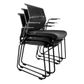 DM200 Visitor Chair Arms, Black Frame, Mesh Back 110kg