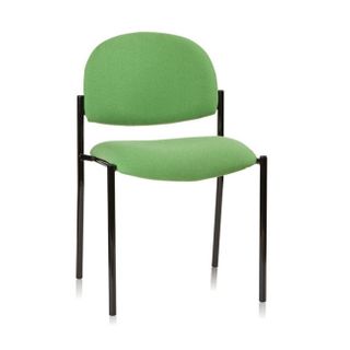 Vera Vis Chair Rd Back 4Leg Black No Arms F:Jazz 120kg