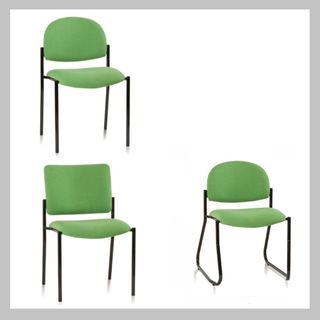 Vera Vis Chair Rd Back 4Leg Black No Arms F:Jazz 120kg