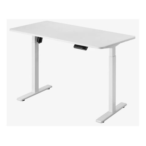 Electric Desk 1200x600mm 80kg lift White Assembled