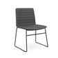 Nikola Visitor Chair No Arms Black Sled Base 120kg