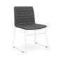 Nikola Visitor Chair No Arms White Sled Base 120kg