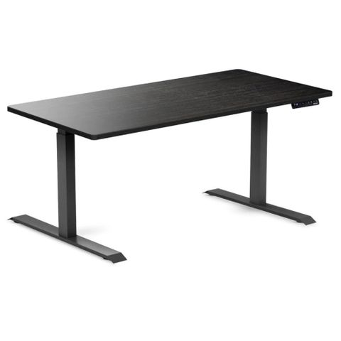 Sit-Stand Desk 1500x750mm & ICPM Black/Bamboo Dark 140kg